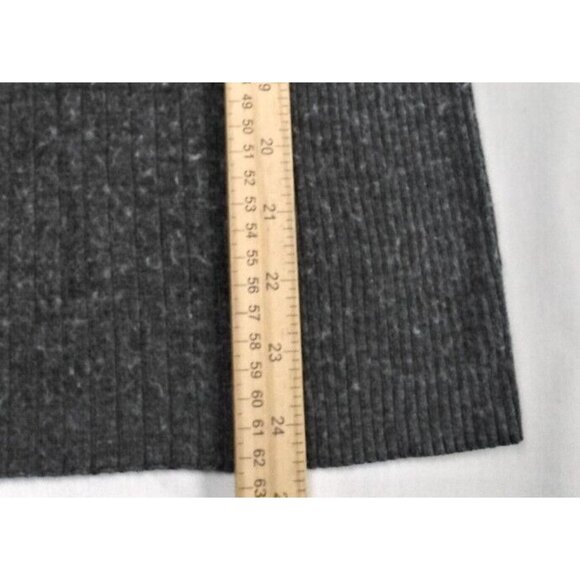 Claiborne Sweater Mens Sz M Dark Gray Ribbed Long Sleeve High Neck - Picture 8 of 13